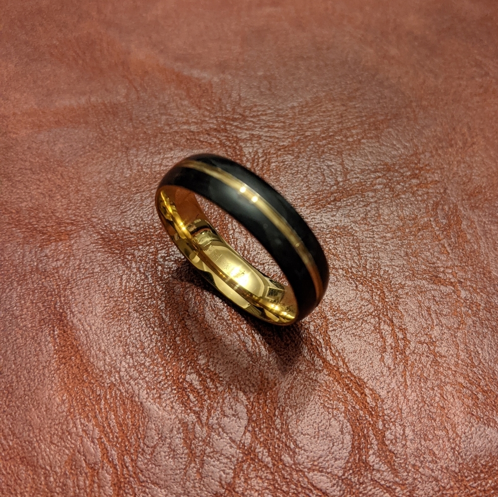 Tungsten Carbide Steel Unisex Ring